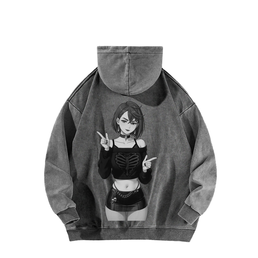 Dandadan Unisex Washed Hoodie 2602008710