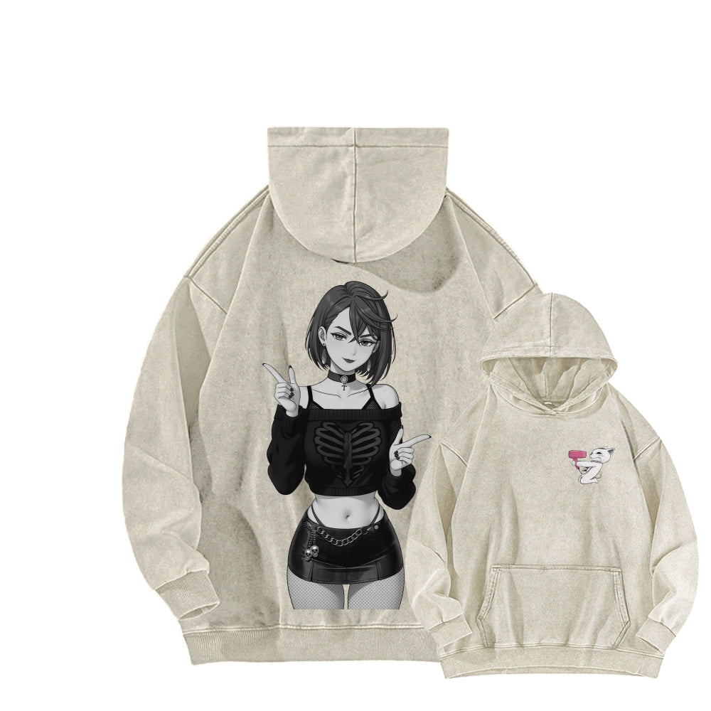 Dandadan Unisex Washed Hoodie 2602008710