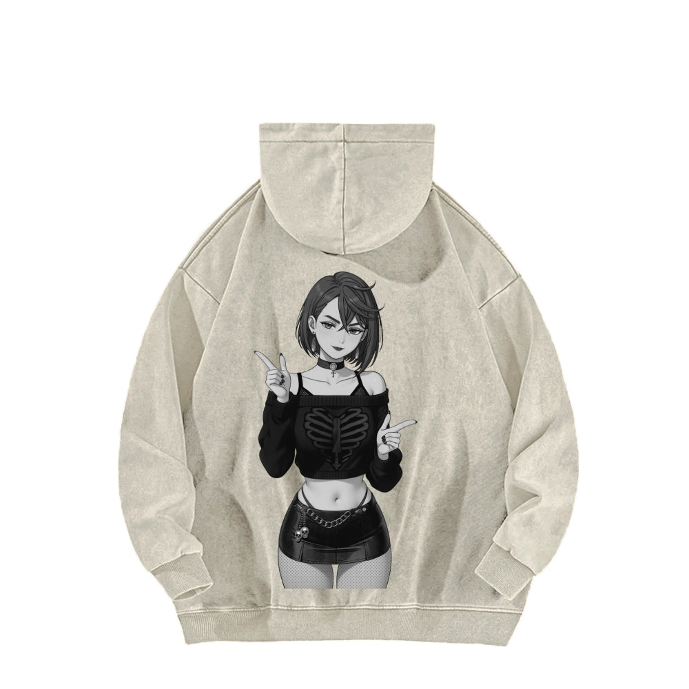 Dandadan Unisex Washed Hoodie 2602008710