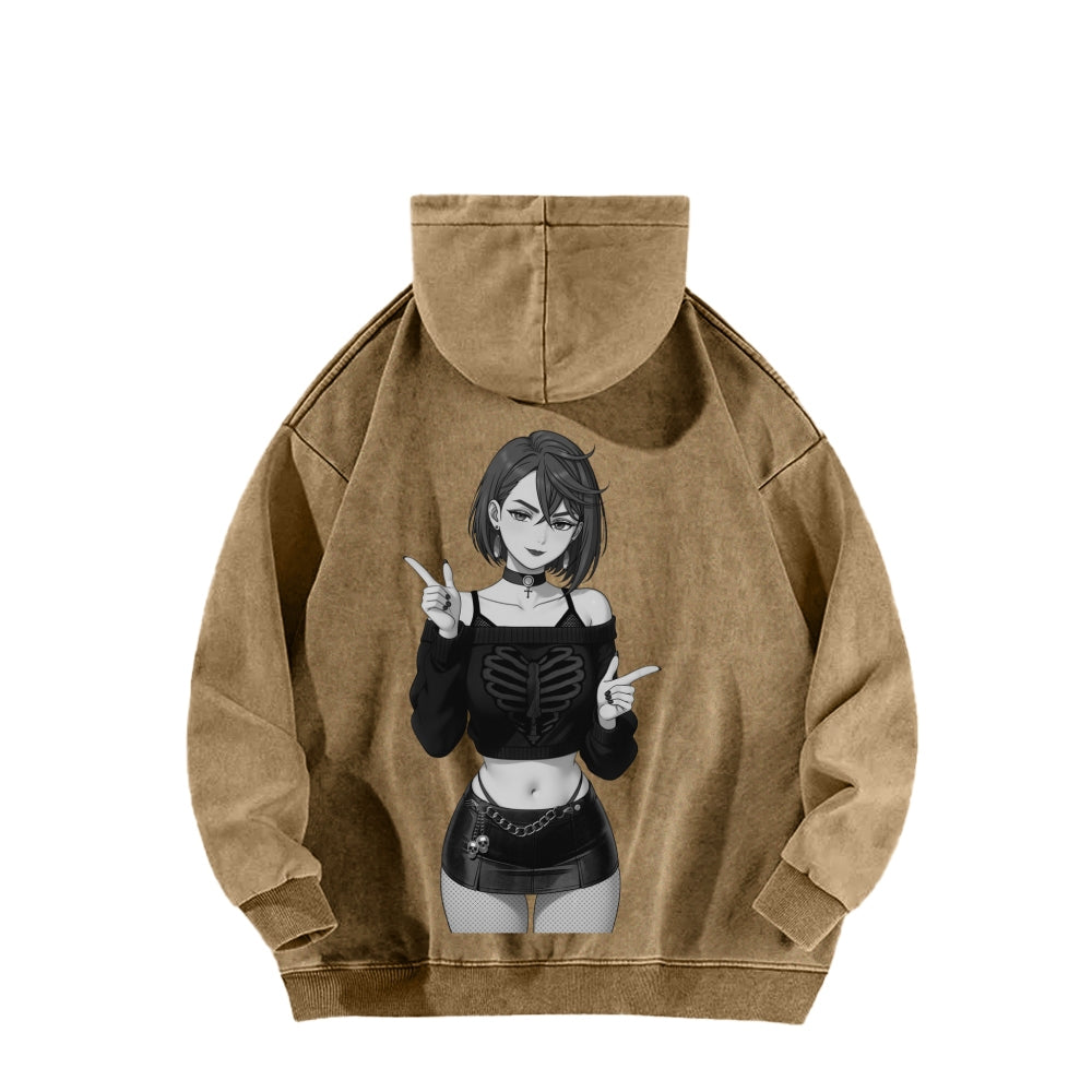 Dandadan Unisex Washed Hoodie 2602008710