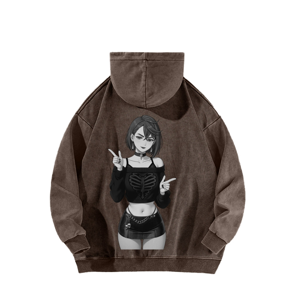 Dandadan Unisex Washed Hoodie 2602008710