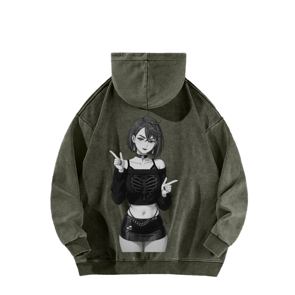 Dandadan Unisex Washed Hoodie 2602008710