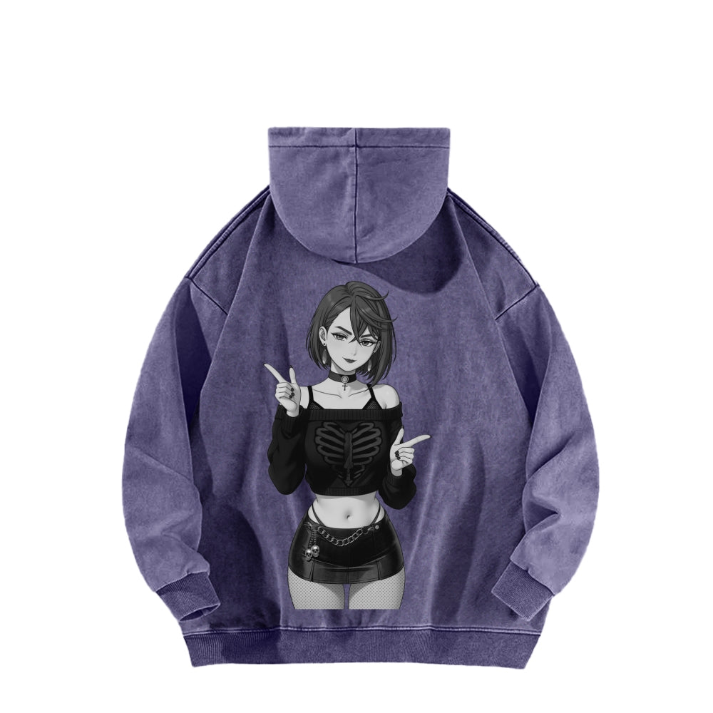 Dandadan Unisex Washed Hoodie 2602008710