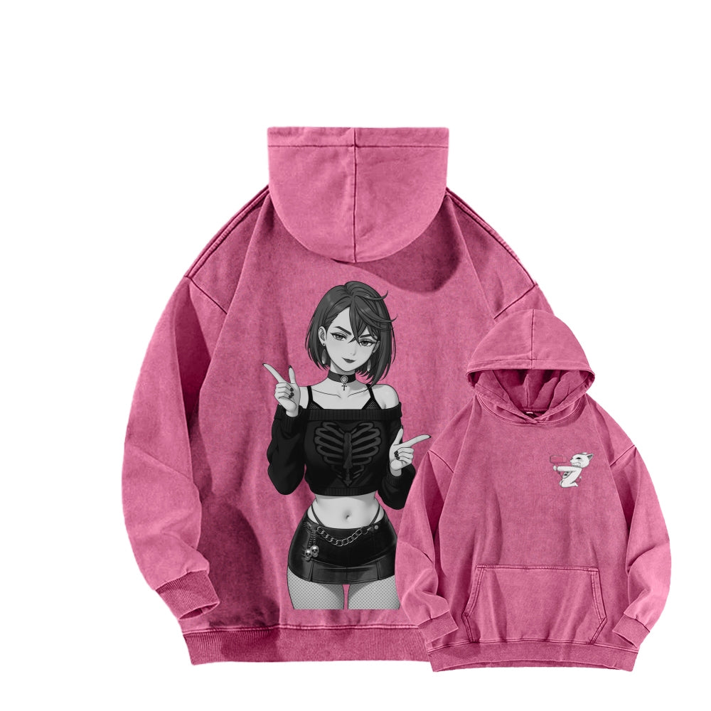 Dandadan Unisex Washed Hoodie 2602008710