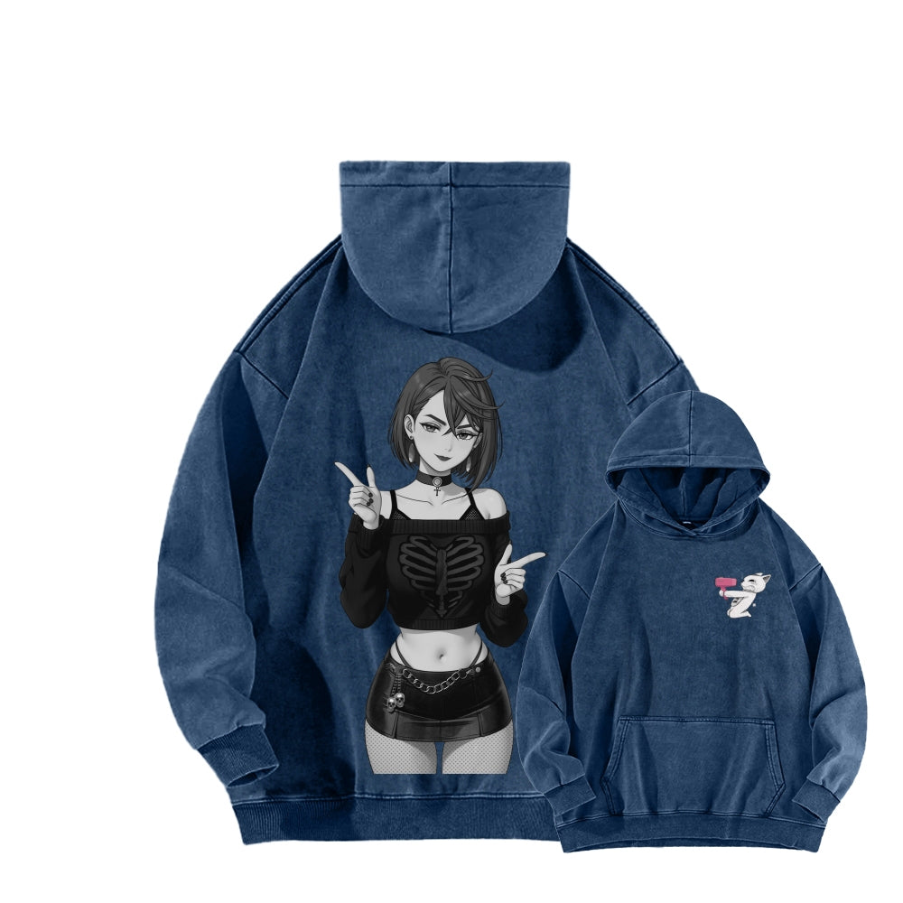 Dandadan Unisex Washed Hoodie 2602008710