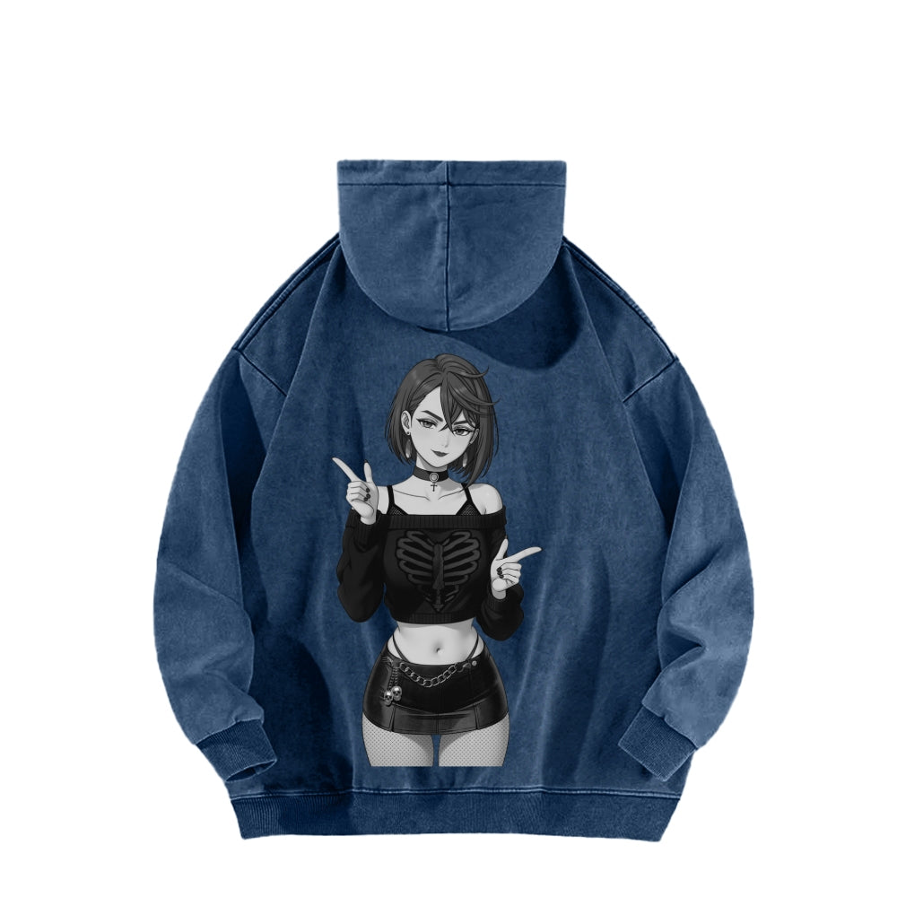 Dandadan Unisex Washed Hoodie 2602008710