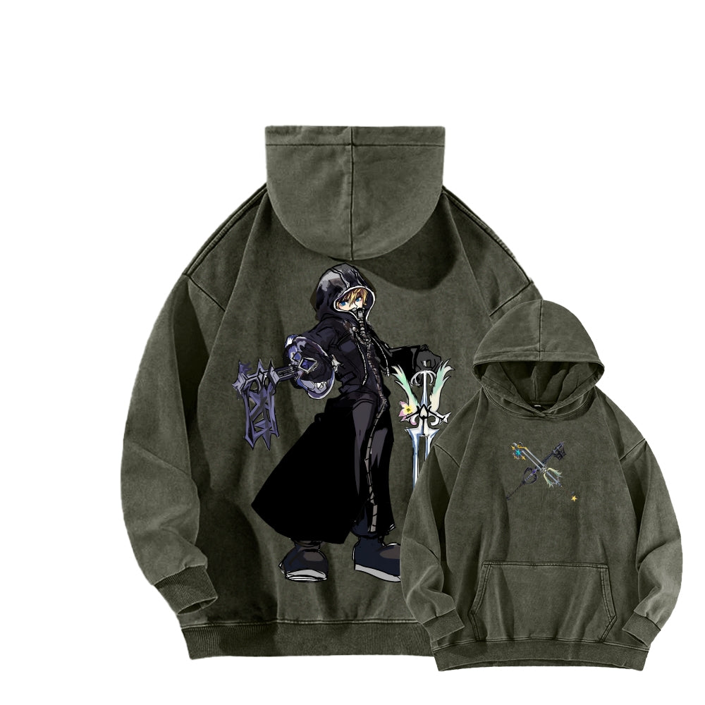 Kingdom Hearts Unisex Washed Hoodie 2602009494