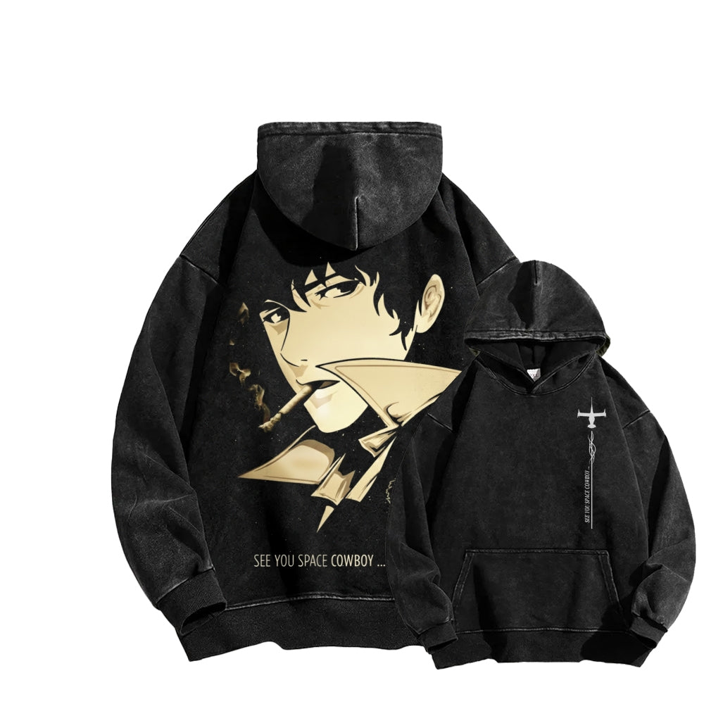 Cowboy Bebop Unisex Washed Hoodie 2602012229