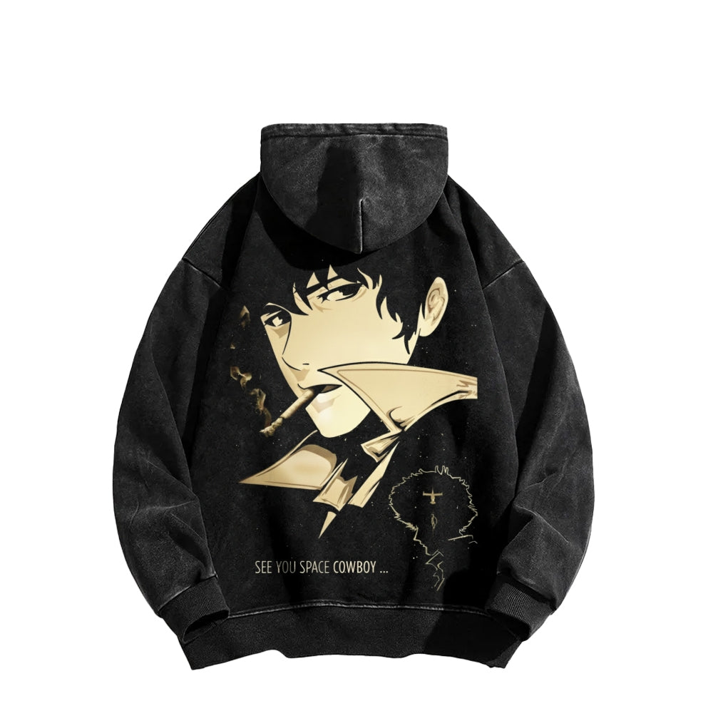 Cowboy Bebop Unisex Washed Hoodie 2602012229