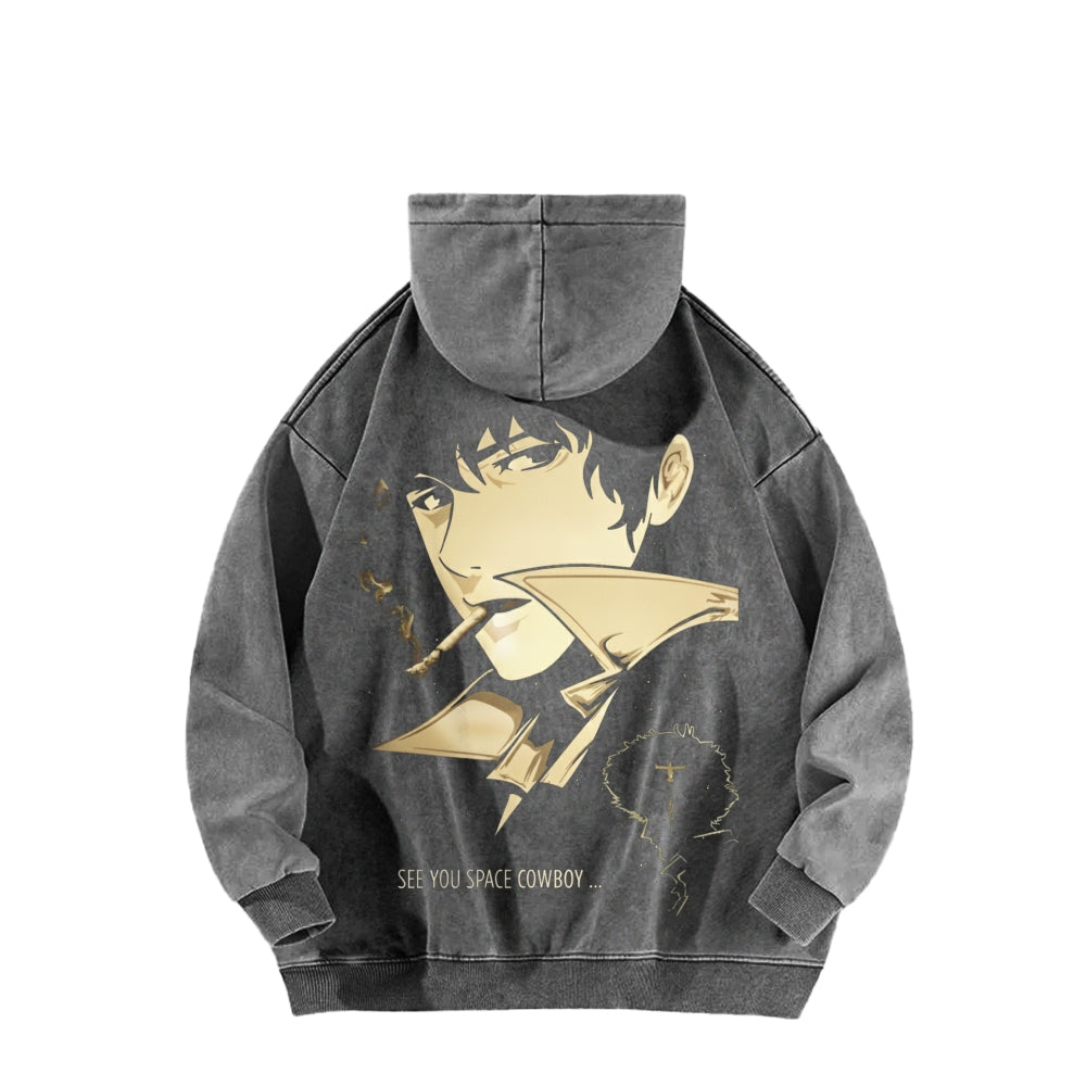 Cowboy Bebop Unisex Washed Hoodie 2602012229
