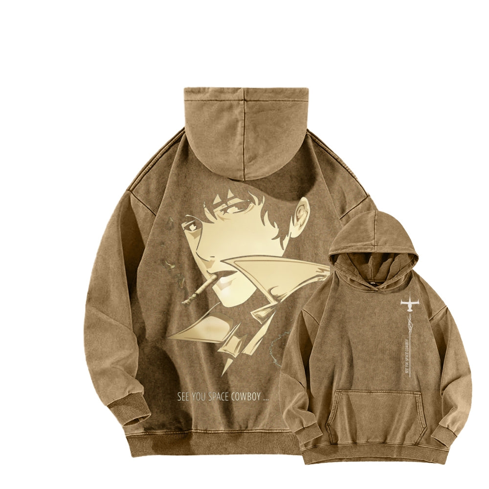 Cowboy Bebop Unisex Washed Hoodie 2602012229