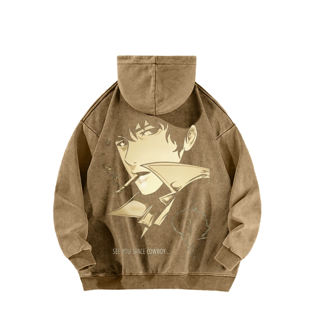 Cowboy Bebop Unisex Washed Hoodie 2602012229