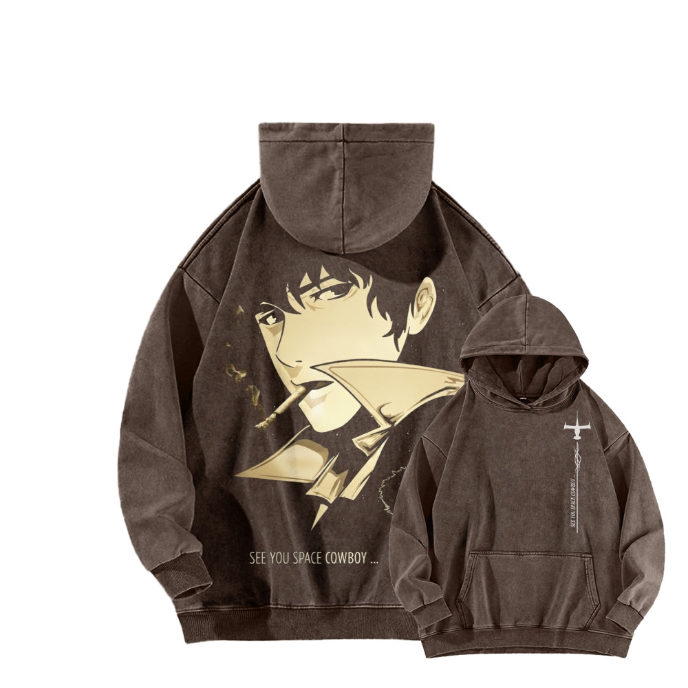 Cowboy Bebop Unisex Washed Hoodie 2602012229