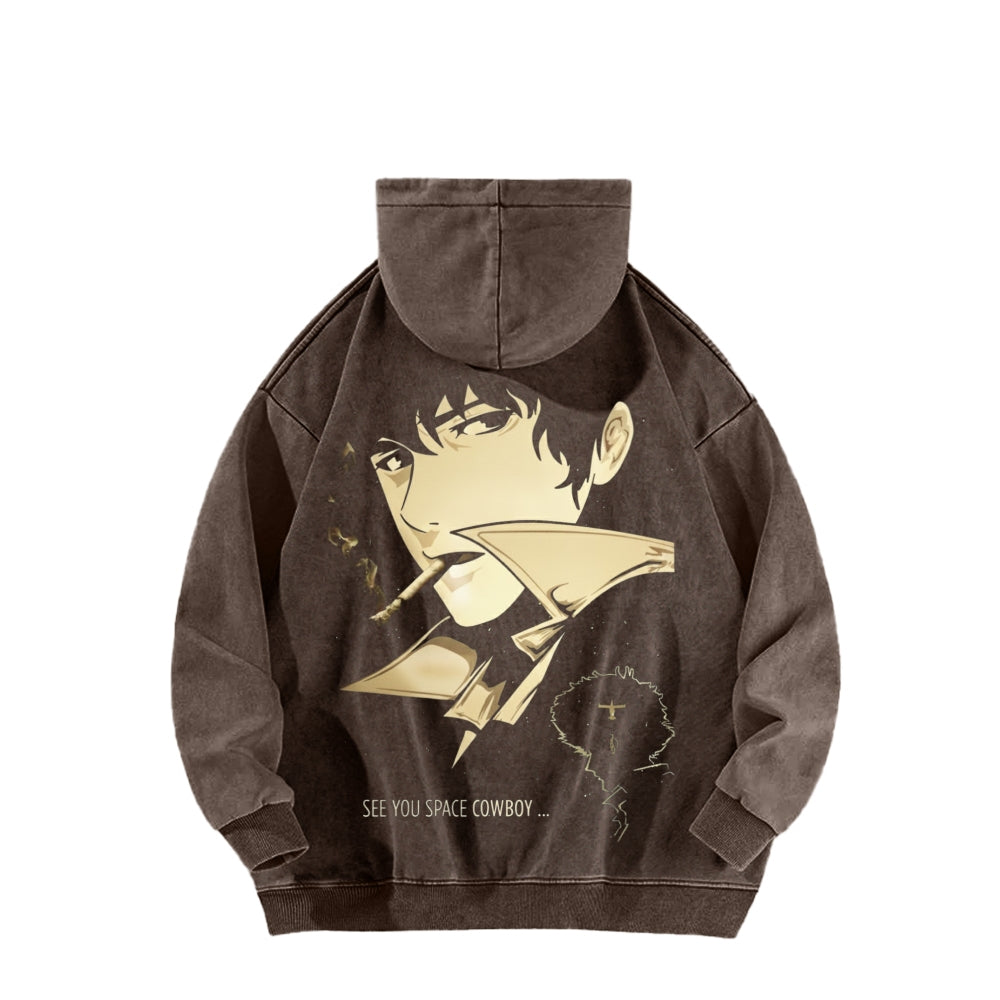 Cowboy Bebop Unisex Washed Hoodie 2602012229