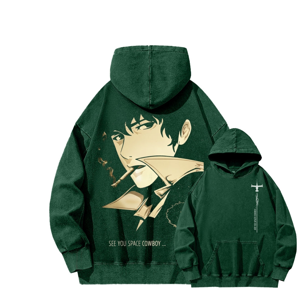 Cowboy Bebop Unisex Washed Hoodie 2602012229