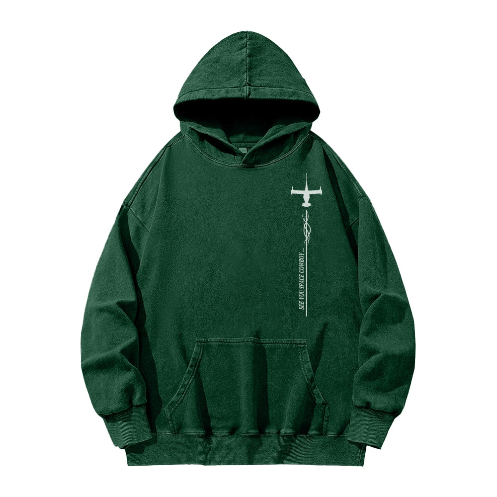 Cowboy Bebop Unisex Washed Hoodie 2602012229