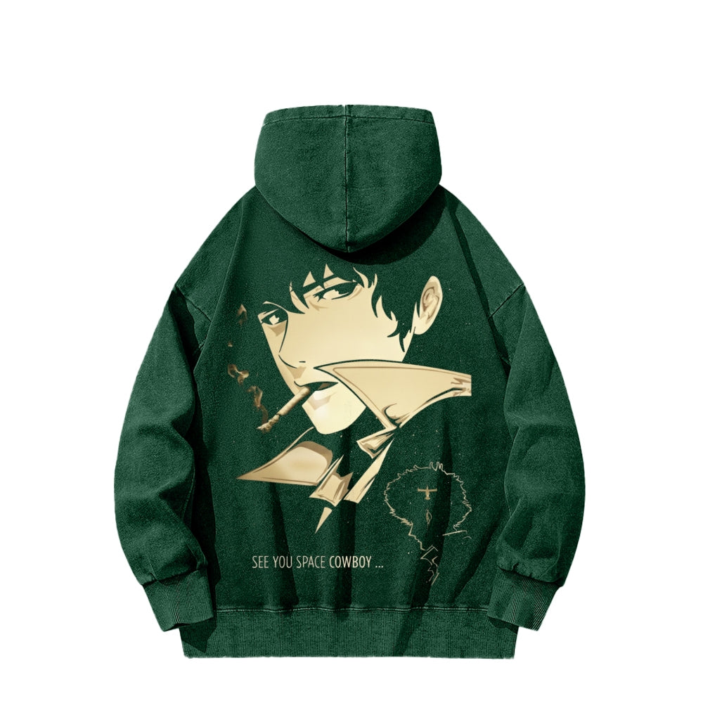 Cowboy Bebop Unisex Washed Hoodie 2602012229
