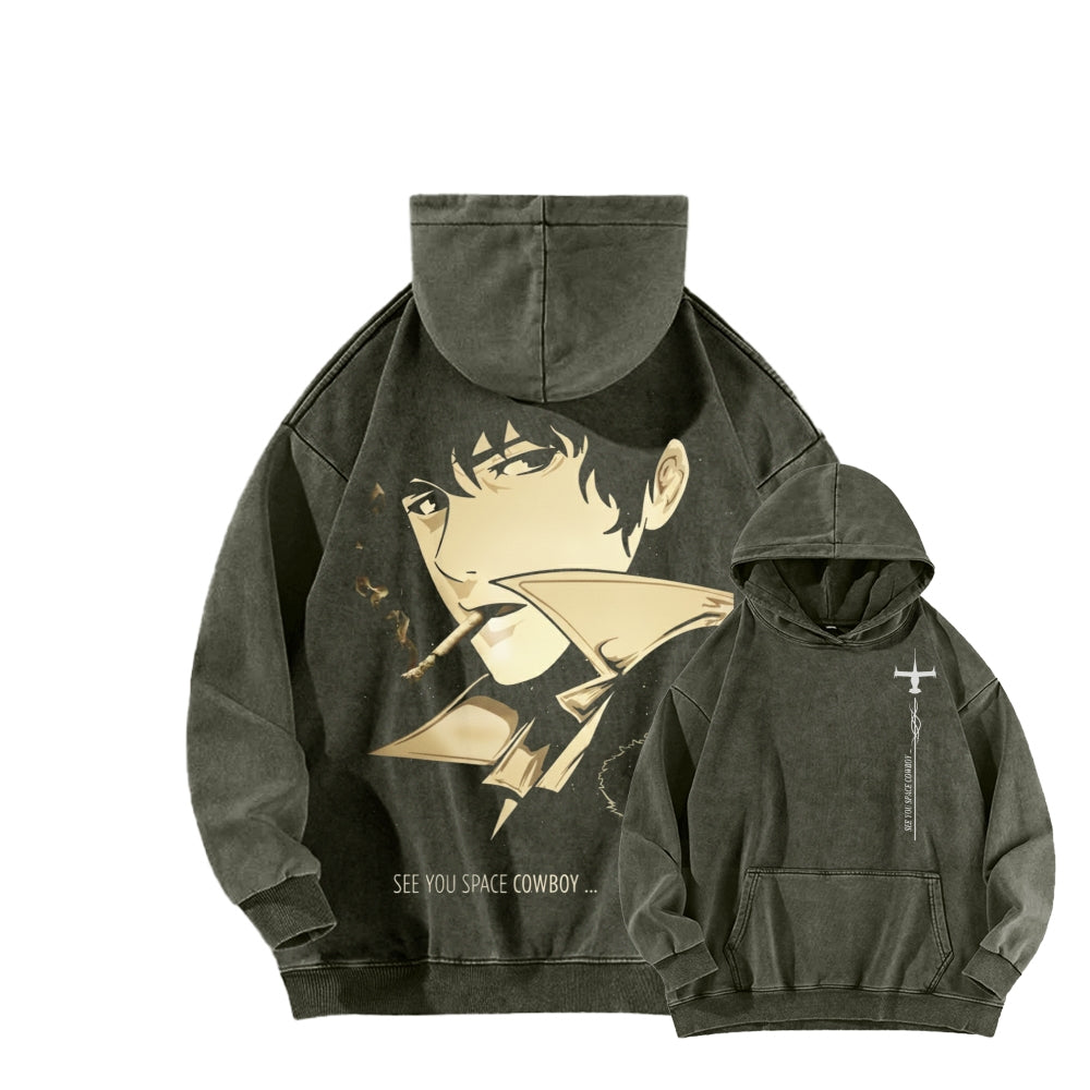 Cowboy Bebop Unisex Washed Hoodie 2602012229