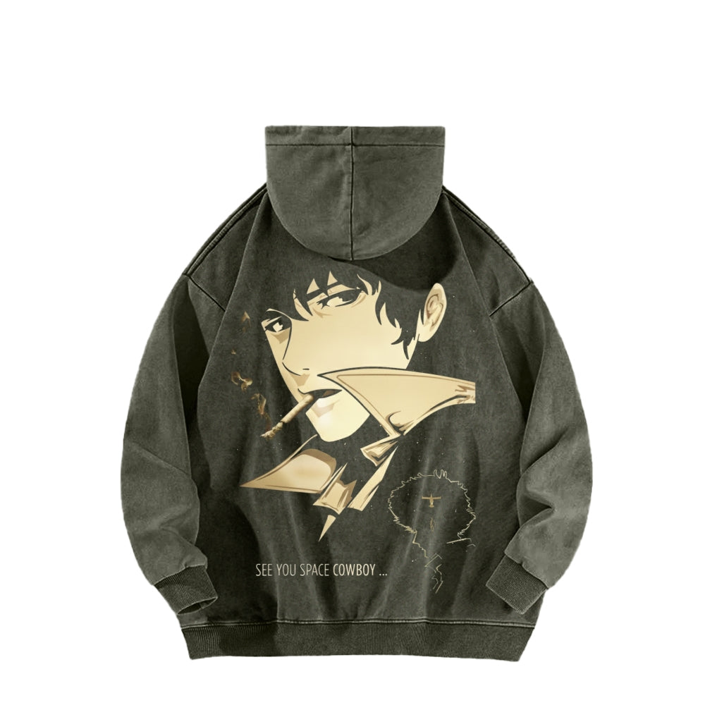 Cowboy Bebop Unisex Washed Hoodie 2602012229