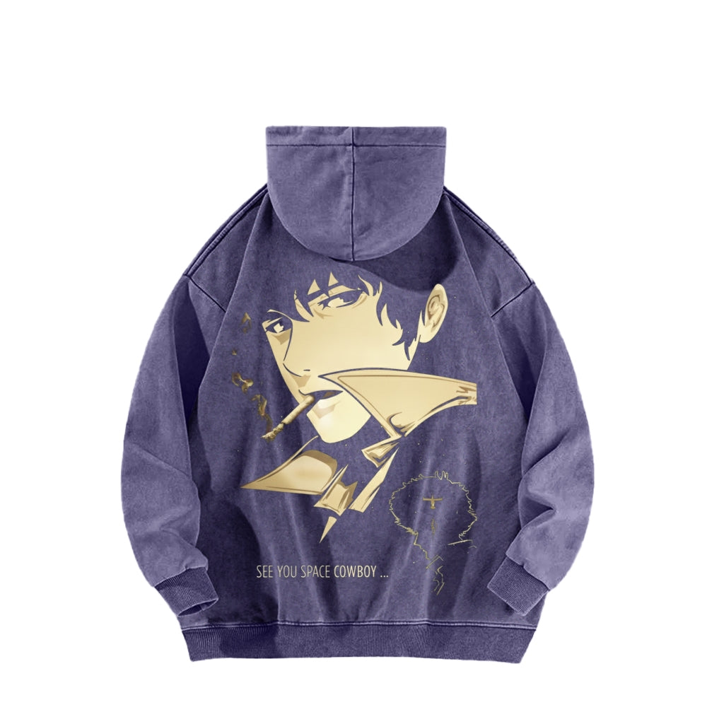 Cowboy Bebop Unisex Washed Hoodie 2602012229