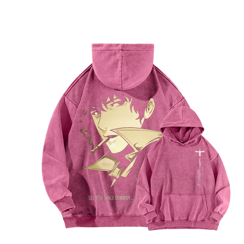 Cowboy Bebop Unisex Washed Hoodie 2602012229