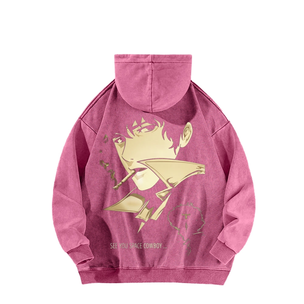 Cowboy Bebop Unisex Washed Hoodie 2602012229