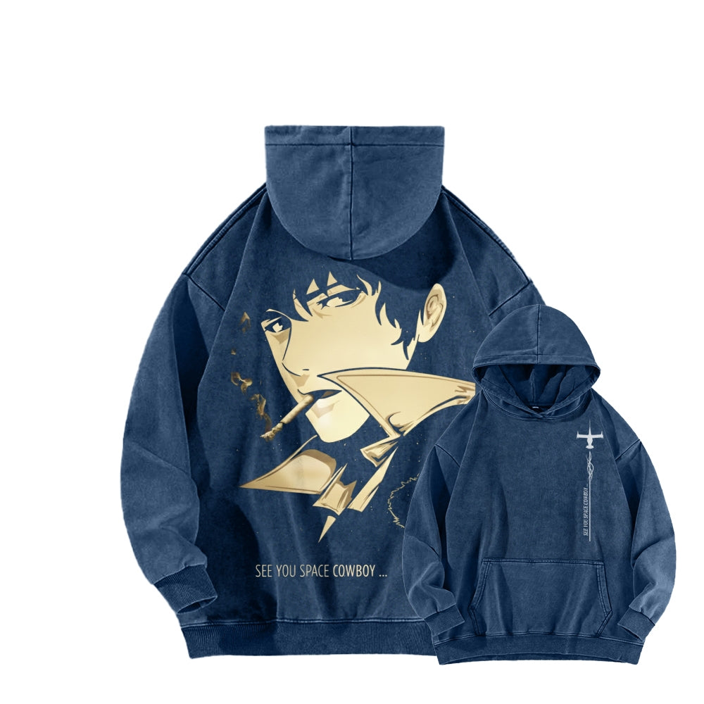 Cowboy Bebop Unisex Washed Hoodie 2602012229