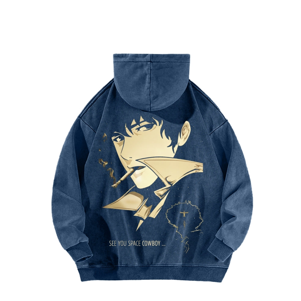Cowboy Bebop Unisex Washed Hoodie 2602012229