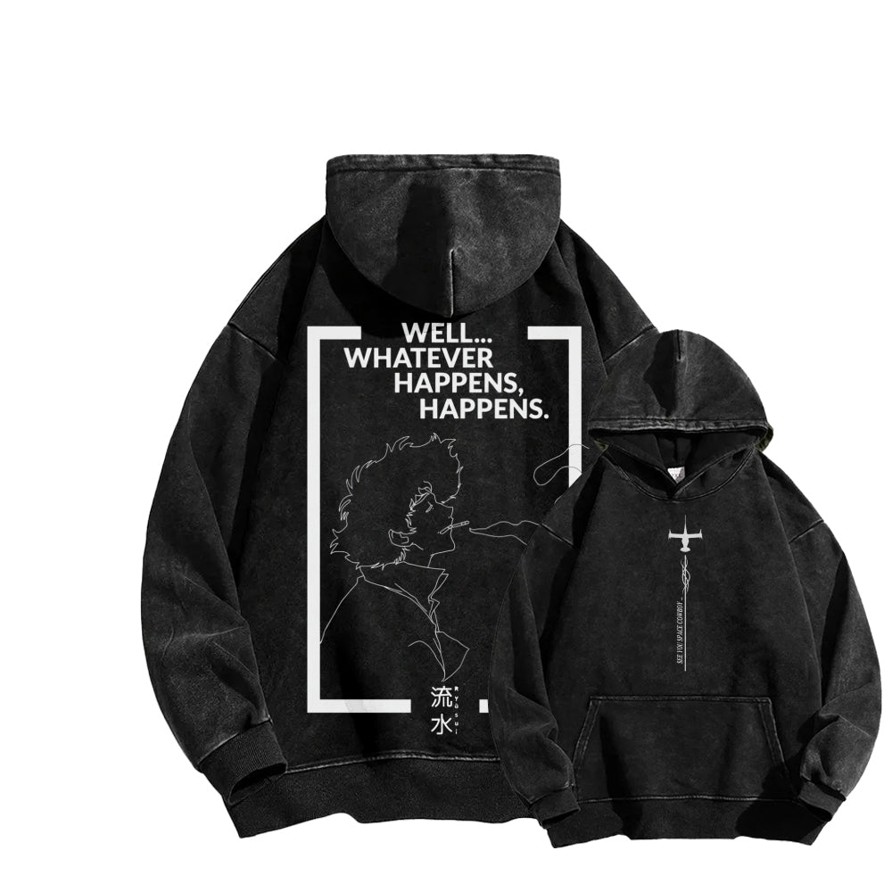 Cowboy Bebop Unisex Washed Hoodie 2602012249