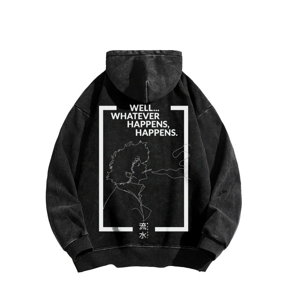 Cowboy Bebop Unisex Washed Hoodie 2602012249