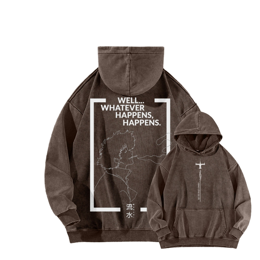 Cowboy Bebop Unisex Washed Hoodie 2602012249