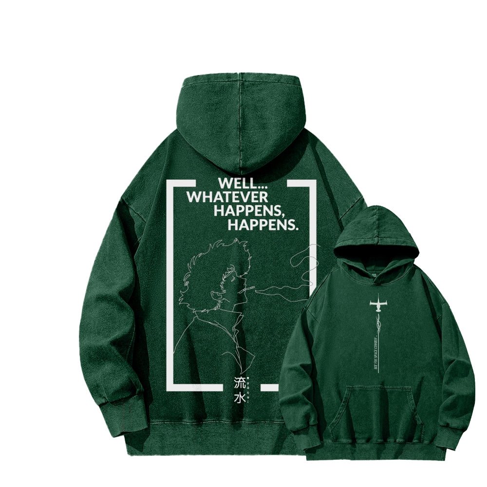 Cowboy Bebop Unisex Washed Hoodie 2602012249