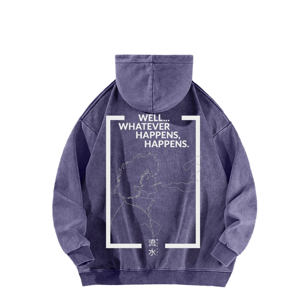 Cowboy Bebop Unisex Washed Hoodie 2602012249