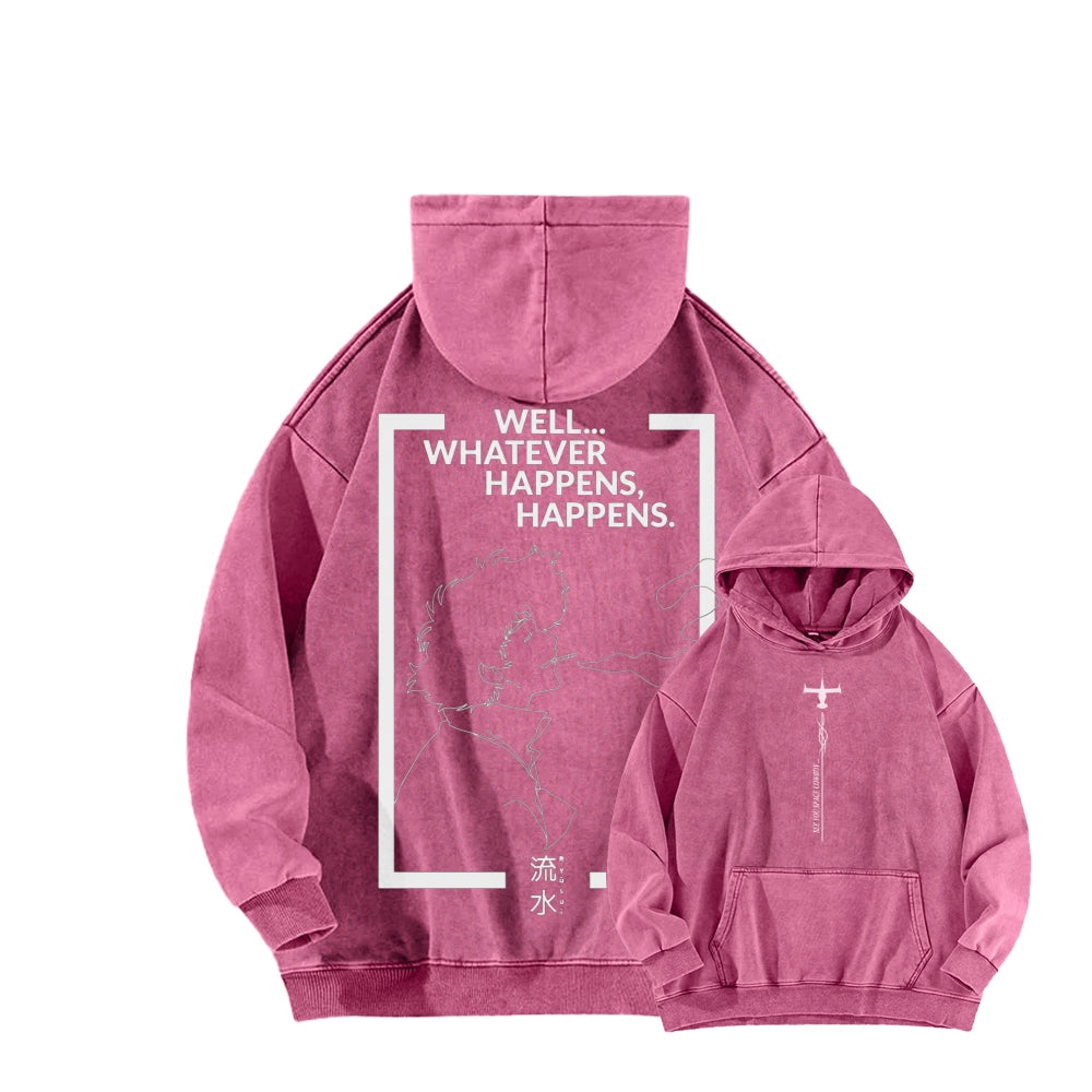 Cowboy Bebop Unisex Washed Hoodie 2602012249