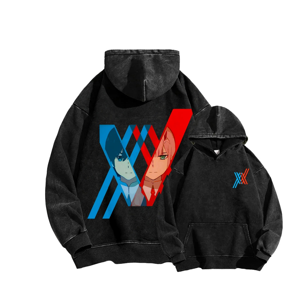 Darling in the Franxx Unisex Washed Hoodie 2602013437