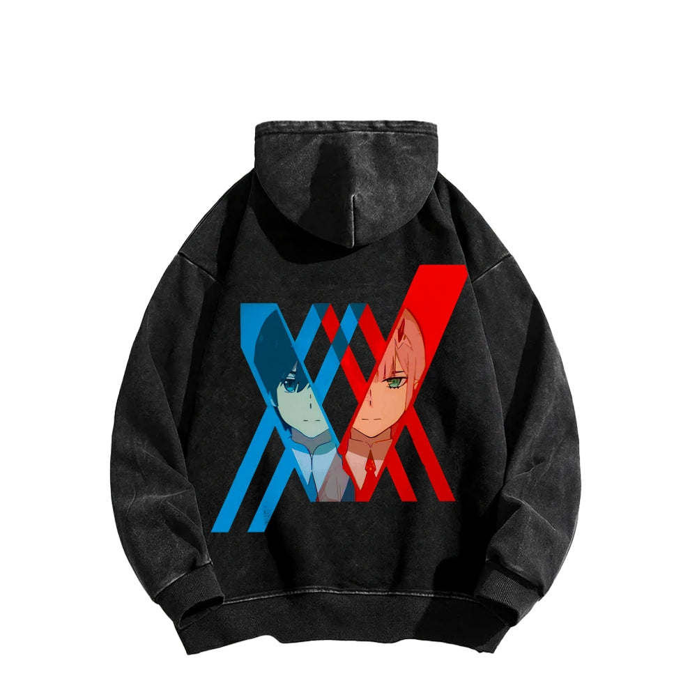 Darling in the Franxx Unisex Washed Hoodie 2602013437