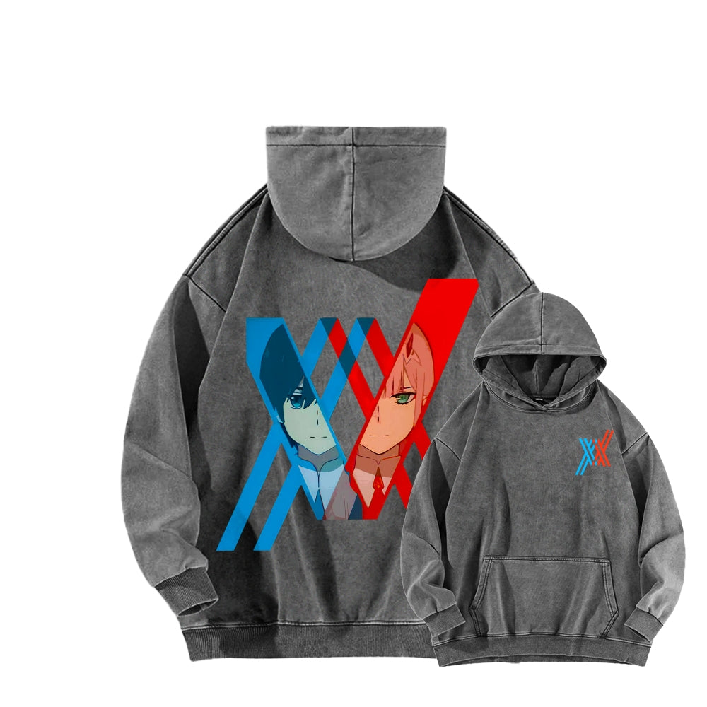 Darling in the Franxx Unisex Washed Hoodie 2602013437