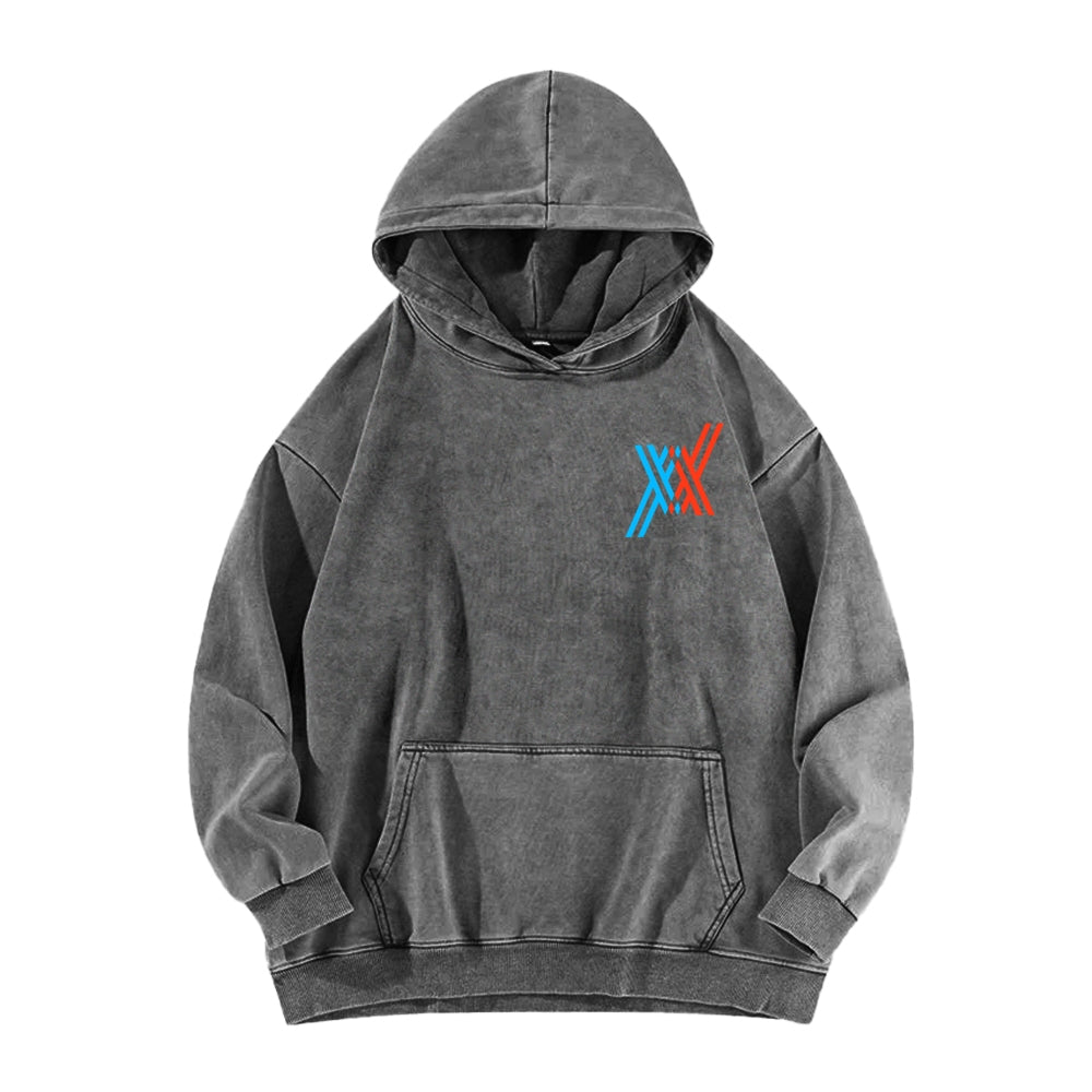 Darling in the Franxx Unisex Washed Hoodie 2602013437