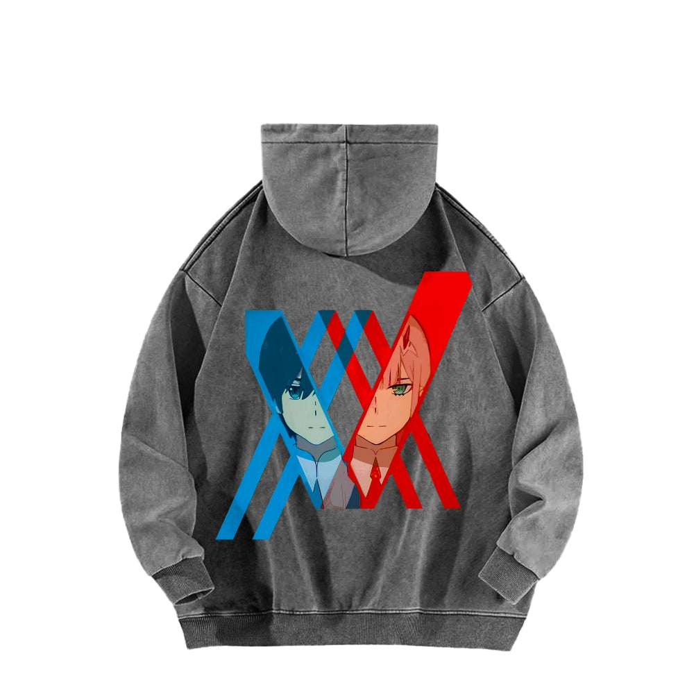Darling in the Franxx Unisex Washed Hoodie 2602013437