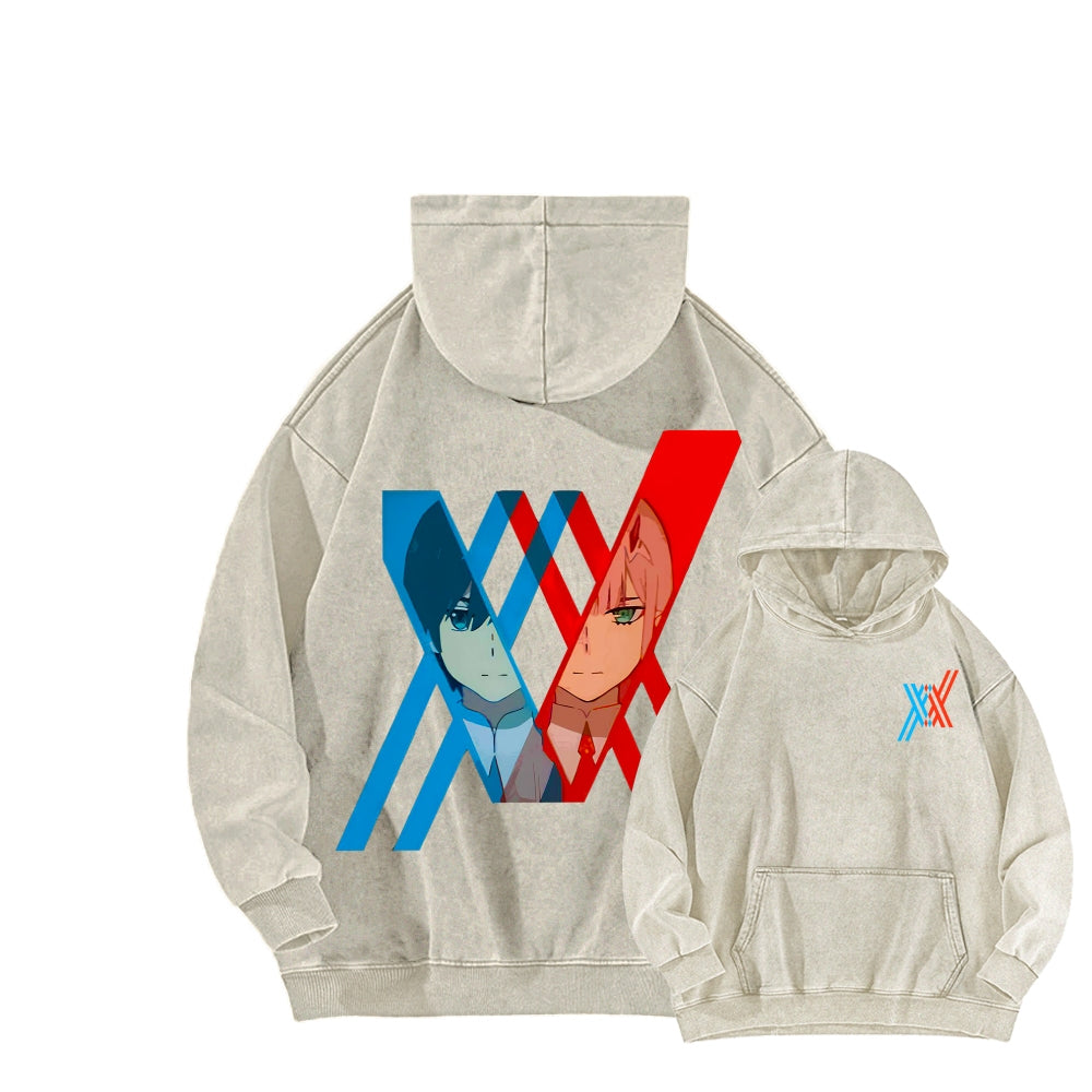 Darling in the Franxx Unisex Washed Hoodie 2602013437