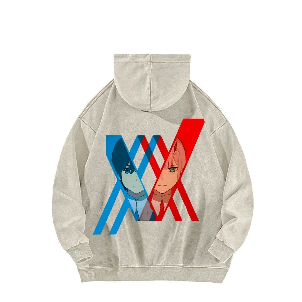 Darling in the Franxx Unisex Washed Hoodie 2602013437