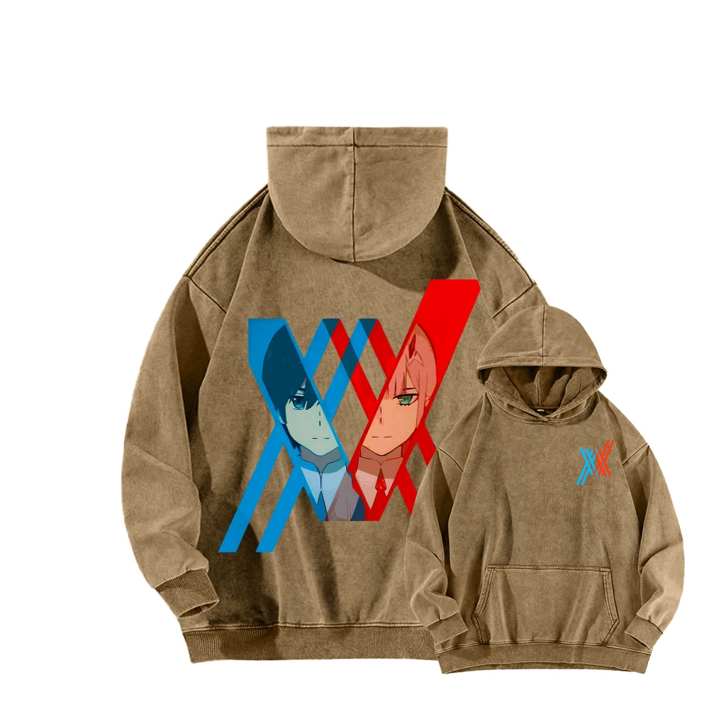 Darling in the Franxx Unisex Washed Hoodie 2602013437