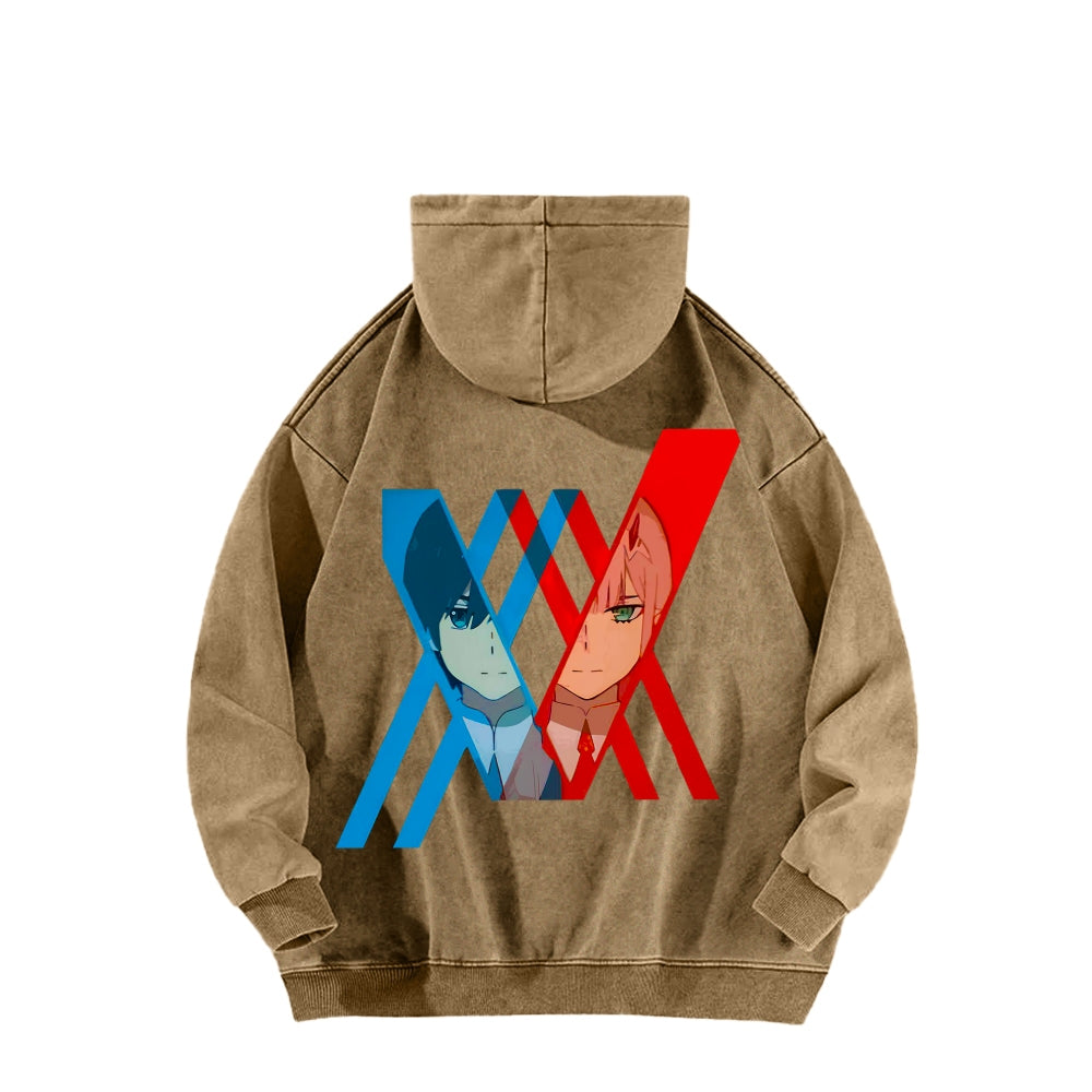 Darling in the Franxx Unisex Washed Hoodie 2602013437