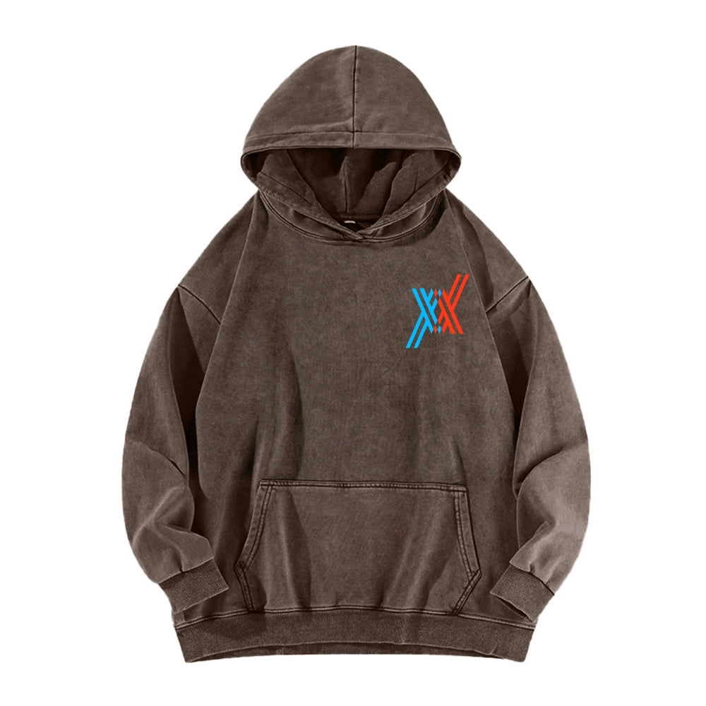 Darling in the Franxx Unisex Washed Hoodie 2602013437