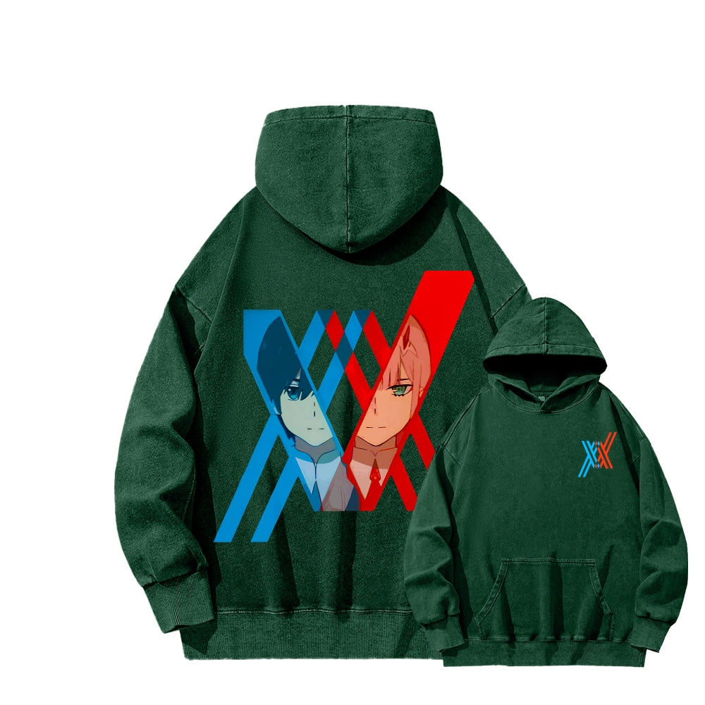 Darling in the Franxx Unisex Washed Hoodie 2602013437