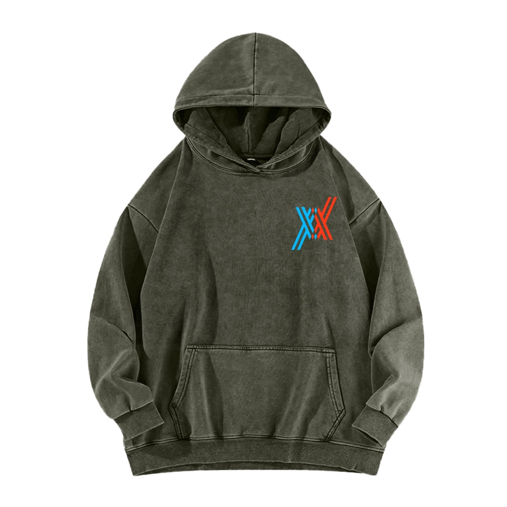 Darling in the Franxx Unisex Washed Hoodie 2602013437