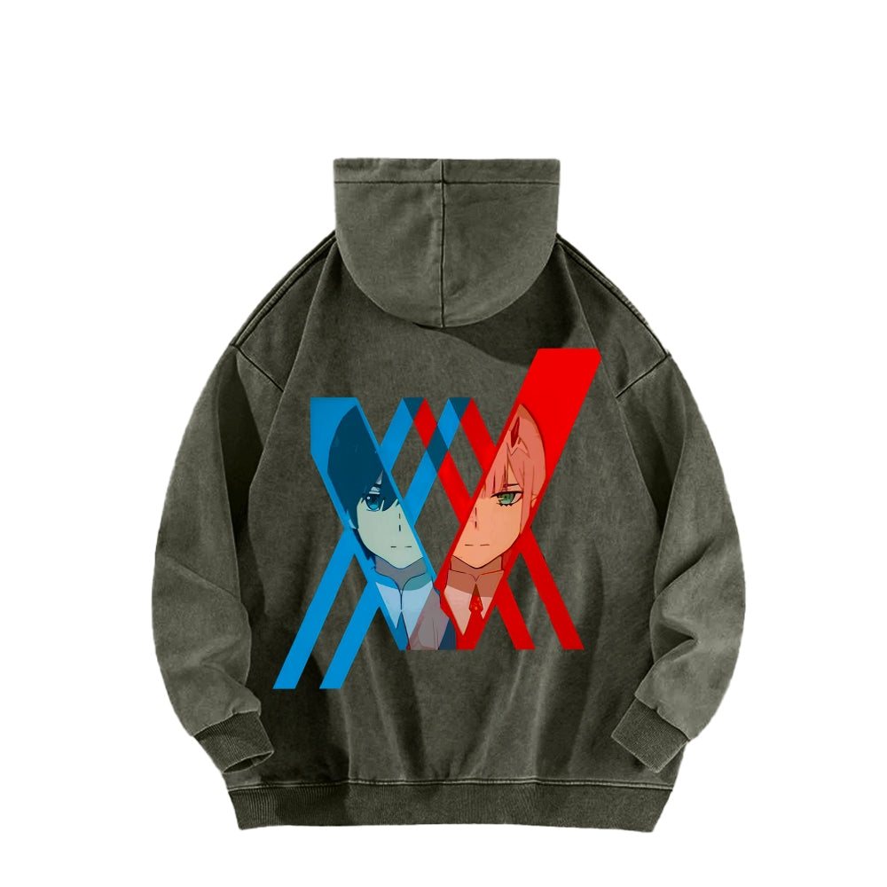 Darling in the Franxx Unisex Washed Hoodie 2602013437