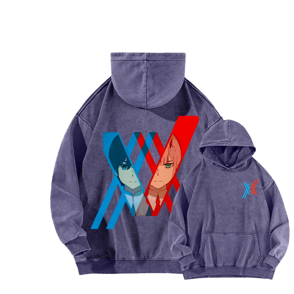 Darling in the Franxx Unisex Washed Hoodie 2602013437