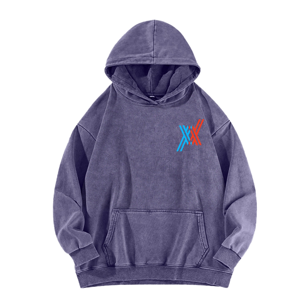 Darling in the Franxx Unisex Washed Hoodie 2602013437