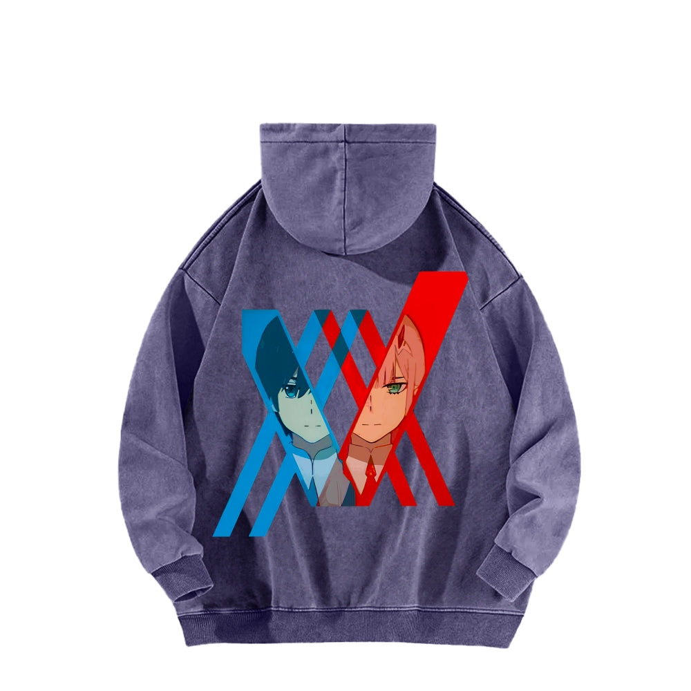Darling in the Franxx Unisex Washed Hoodie 2602013437